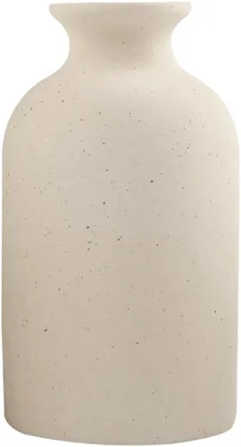 Jarrón de cerámica beige, jarrones de flores secas, estilo minimalista para estante de mesa moderno, decoración del hogar, apto para chimenea,