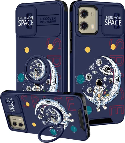 Miniatura 29 de Funermei Funda para Moto G Play 4G 2024 – Funda para teléfono para mujeres y niñas, diseño único de gato y libros, diseño único con funda