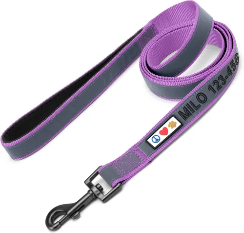 Miniatura 51 de Pawtitas correa para mascotas/cachorro de ft reflectante de perro con collar y arnés de juego que se venden por separado., Rosado (Pink Camo)