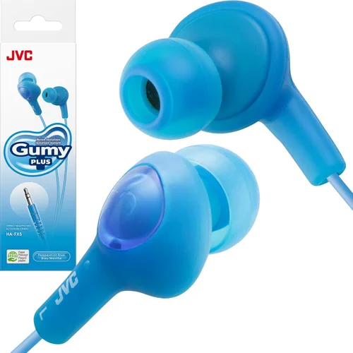 Miniatura 9 de JVC HAFX5A Gummy Plus audífonos con aislación de sonido, peppermint blue Blanco Coconut