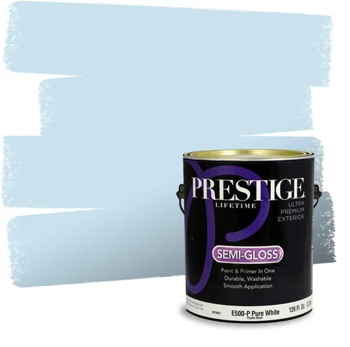 Miniatura 113 de Pintura Exterior + imprimación PRESTIGE, todo-en-uno, 1 galón, acabado mate, color comparable al Valspar* Royal Gray* VS151-Gris real