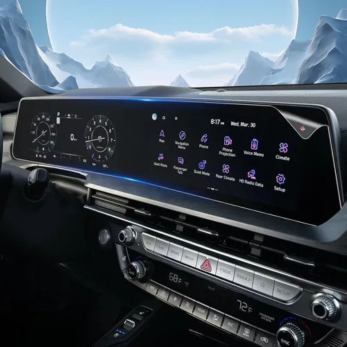 YEE PIN Protector de pantalla Telluride 2025 para Kia Telluride LX/S/EX/SX/SX Prestige/X-Line/X-Pro Dual Panoramic 12.3 pulgadas 2025 23-24 Kia