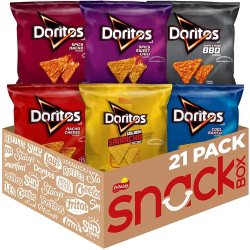 Miniatura 16 de Doritos Chips de tortilla saborizados, queso nacho, 1 onza (paquete de 40)