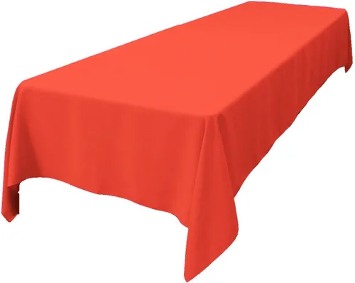 Miniatura 138 de LA Linen Mantel rectangular lavable de popelín de poliéster, resistente a las manchas y a las arrugas, cubierta de mesa 60x84, mantel de tela