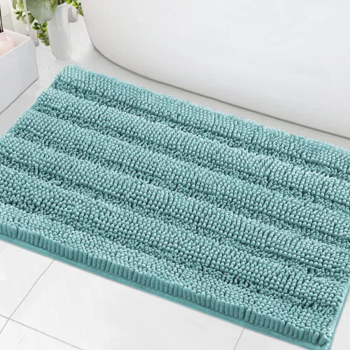 Miniatura 174 de H.VERSAILTEX - Alfombras de baño, juego de 2 piezas, alfombra de contorno para baño, juego de alfombras para inodoro, alfombra antideslizante