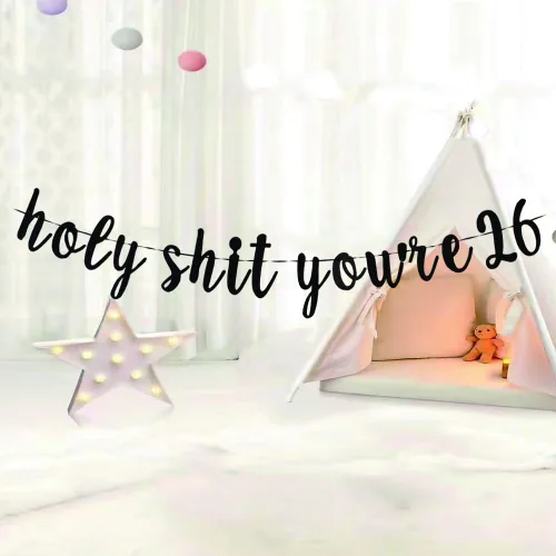 Miniatura 2 de Holy S You're 26 - Cartel divertido para cumpleaños de 26 años, divertidos suministros para 26 años y felicitaciones a 26 años, accesorios