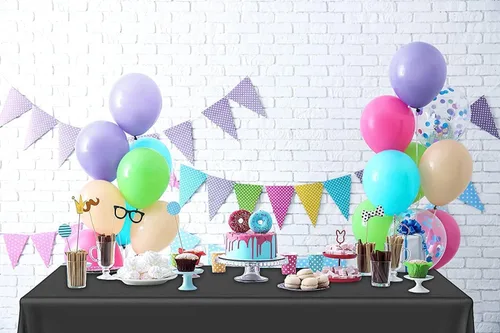 Miniatura 6 de Mantel de plástico desechable, paquete de 5 manteles de 54 x 108 pulgadas, para fiestas, pícnic, boda, decorativo, manteles, a prueba de fugas