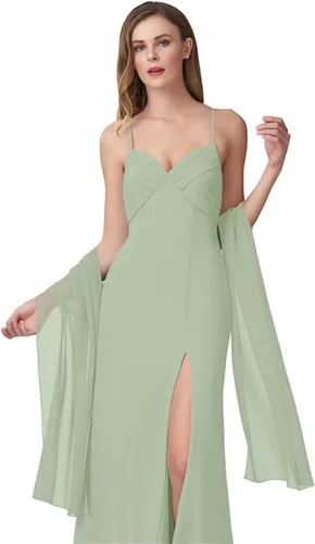 Miniatura 24 de Chales de gasa para mujer, bufandas para dama de honor, boda, noche, graduación, fiesta, ocasiones especiales, vestidos de 90 x 20 pulgadas