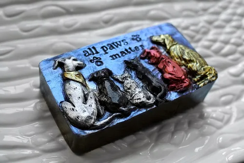 Miniatura 9 de All Paws Matter - Molde de silicona, jabón, cera de yeso, resina de arcilla de 5 onzas para perros y gatos