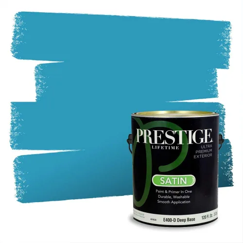 Miniatura 368 de Pintura Exterior + imprimación PRESTIGE, todo-en-uno, 1 galón, acabado mate, color comparable al Valspar* Royal Gray* VS151-Gris real