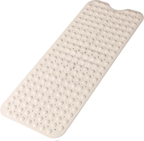 Miniatura 9 de Tapetes para bañera y ducha, tapete de baño antideslizante de 28 x 15 pulgadas, tapete para bañera lavable a máquina con ventosas y orificios