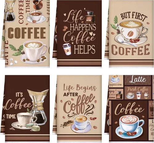 Miniatura 10 de Bencailor Juego de 6 Paños de Cocina de Plátanos Negros y Blancos Decorativos Toallas de Mano para Platos Absorbentes de Secado Rápido Toallas de Té