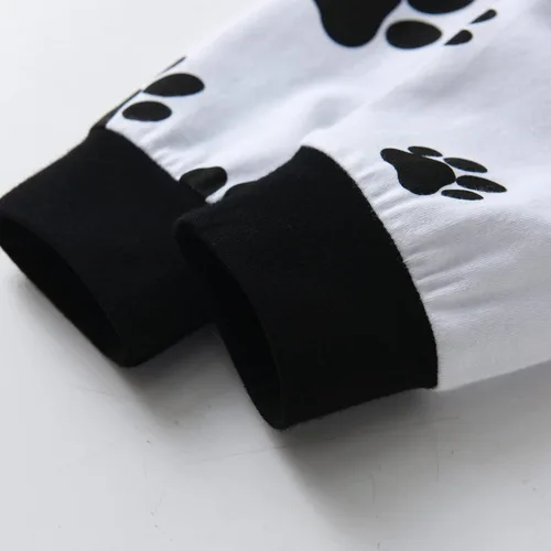 Miniatura 21 de Conjunto de 3 piezas de ropa de bebé recién nacido con estampado de manga larga + pantalones + sombrero