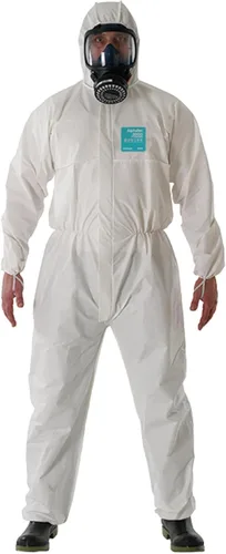 Miniatura 7 de Trajes de materiales peligrosos con capucha, desechables, resistentes a los productos químicos, elásticos, unisex, para adultos, industrial, 8