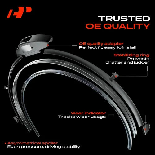 Miniatura 4 de A-Premium APWB324 - Limpiaparabrisas compatible con Nissan Altima 2013-2018, Maxima 2016-2023, se adapta a brazo de limpiaparabrisas con gancho