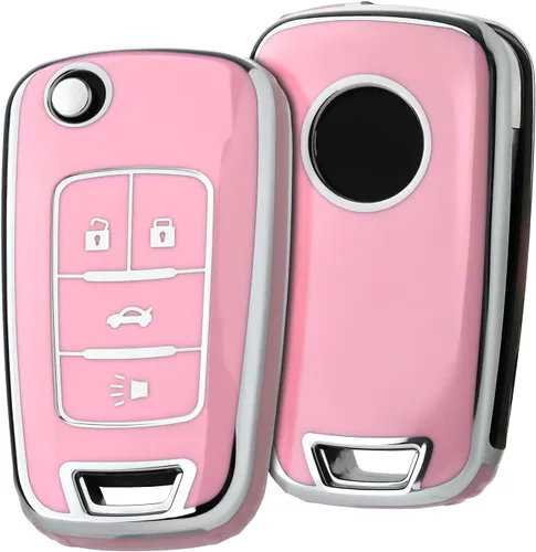 Miniatura 15 de ELOHEI Funda para llavero de Chevy, funda de TPU suave para Chevy Chevrolet Equinox Camaro Cruze Malibu Sonic Volt Park Impala Buick Encore Allure