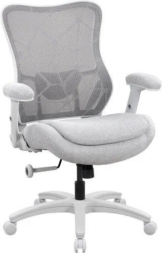 Miniatura 9 de Silla de oficina de 500 libras, silla de escritorio ergonómica de malla grande y alta, resistente con asiento extra ancho de 24 pulgadas, soporte