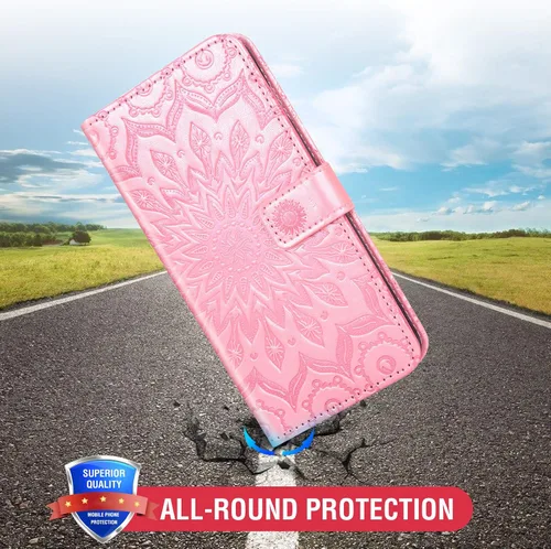 Miniatura 7 de Funda de teléfono para Samsung Galaxy S10e Cartera con protector de pantalla de vidrio templado, funda magnética de cuero, soporte para tarjetas