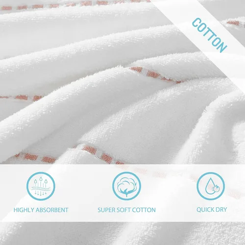 Miniatura 3 de Tommy Bahama - Toallas de baño, 100% algodón suave y absorbente, resistentes a la decoloración y a la decoloración, toallas de baño de peso medio