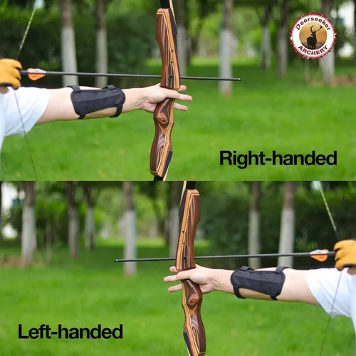 Miniatura 4 de Deerseeker Archery 62" Takedown Recurve Bow Set with Right Hand & Left-Handed Riser Laminated Limbs 20-60 lbs for Adults & Youth, Archery Practice &