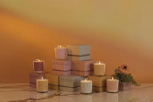 Miniatura 7 de Paddywax Scented Candles Mood Collection - Vela fragante en caja en recipiente de vidrio, 8 onzas, Nostalgia