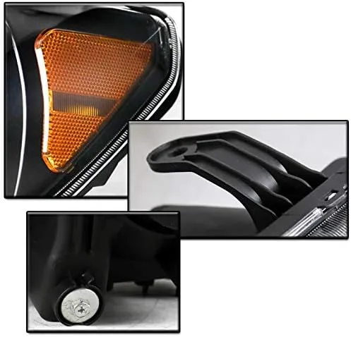 Miniatura 4 de Faros delanteros LED negros compatibles con Toyota Tundra 2007-2013 / Sequoia 2008-2017