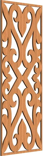 Miniatura 184 de Keene Paneles de pared decorativos de madera con calado, 9 3/8 pulgadas de ancho x 24 3/8 pulgadas de alto x 1/4 de alto, roble rojo rojo (Red Oak)