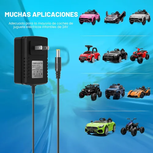 Miniatura 6 de Cargador de 24V para juguetes de coche de montar para niños 24 voltios cargador de batería Wrangler SUV Kid Trax Dynacraft coche de juguete Jeep ATV