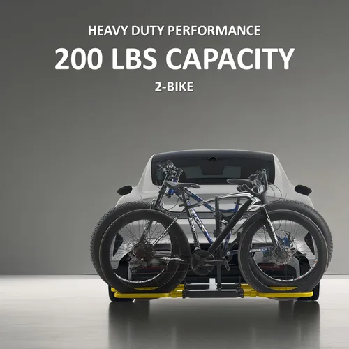 Miniatura 2 de Portabicicletas para enganche de remolque para automóvil, para 2 bicicletas, soporte para bicicleta eléctrica con enganche de montaje, para 2