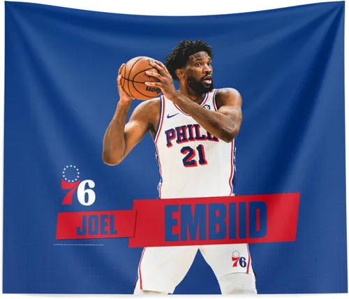 Miniatura 7 de Northwest El jugador de la NBA imprimió el tapiz de la ejecución de la pared, tela de poliéster tejida, Víctor Wembanyama