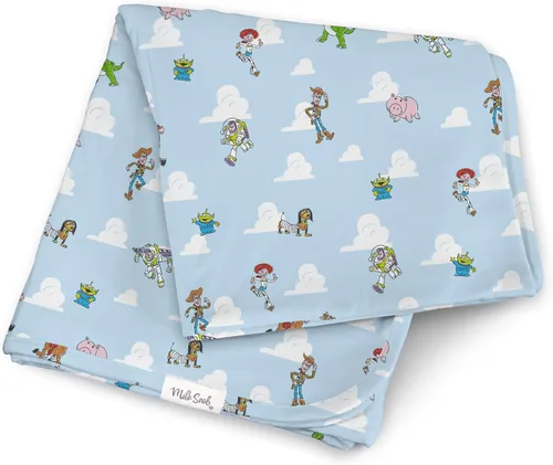 Miniatura 15 de Milk Snob Disney A Wish Come True Manta de Arrullo para Bebé Niño/Niña, Suave de Recepción, Seguridad y Juego, Ropa de Cama para Bebé Recién Nacido