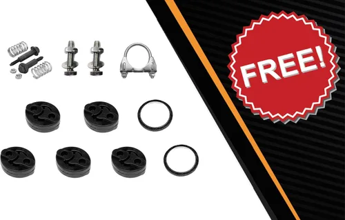 Miniatura 6 de Northeastern Exhaust Kit de sistema de escape de silenciador de tubo de resonador de acero inoxidable compatible con Nissan Versa 2007-2011 1.8L