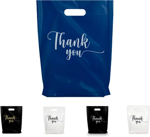 Miniatura 16 de BOLSAS DE ALMACENAMIENTO PARA TIENDA DE MERCANCÍAS "GRACIAS", diferentes tamaños 12 x 15 cm, 15 x 20 cm, 20 x 30 cm de 1,25 mm. Paquetes de Negro