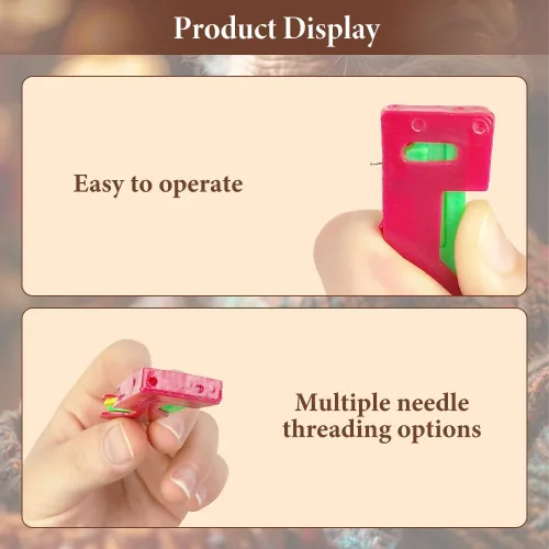 Miniatura 3 de Ayuda de Enhebrado Automático Enhebrador de Agujas, Mini Enhebradores de Agujas de Máquina de Coser Manual, Enhebrador de Agujas de Costura a Mano 1
