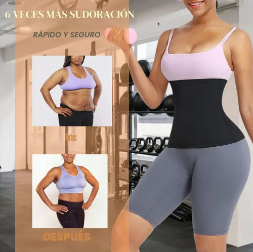 Miniatura 6 de Huiming - Traje de sauna para mujer, reductor de cintura para entrenamiento de cintura, banda de sudor para el estómago, cinturón inferior