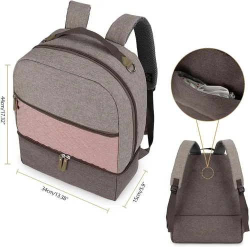 Miniatura 6 de Mochila para extractor de leche - Bolsa más fresca y resistente a la humedad para madre