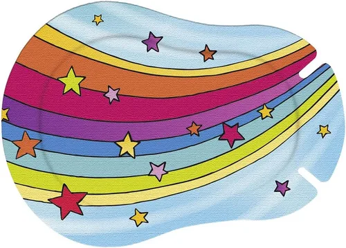 Miniatura 3 de Ortopad® Parches adhesivos de bambú para niñas, paquete de 30, tamaño mediano, hadas, estrellas arcoíris, fantasía