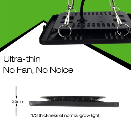 Miniatura 4 de Luz LED impermeable de 100 W de espectro completo, luz LED COB de nueva tecnología, disipación de calor natural sin ruido, adecuado para plantas