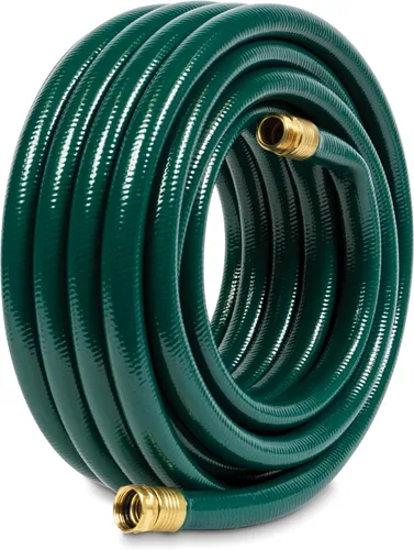 Miniatura 4 de Gilmour Flexogen - Manguera de jardín de 34 pulgadas x 50 pies, manguera de agua resistente, flexible y resistente a las torceduras, color verde