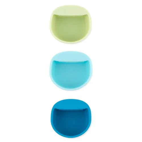 Bumkins Baby Silicone Little Dippers, se fija a cuencos, platos y platos, taza de salsa, sostiene condimentos, salsas, salsas, puré, coberturas,