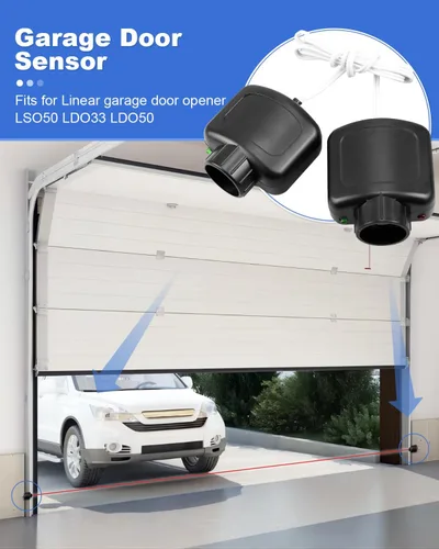Miniatura 2 de Abridor de puerta de garaje, sensor de seguridad, ojos para abridor de puerta de garaje lineal, accesorios compatibles con HAE00002 LSO50 LDO33