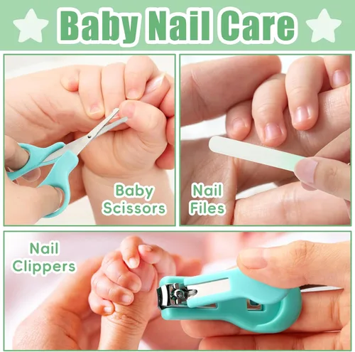 Miniatura 4 de Qunlions life Kit de aseo para bebés para niños y niñas, seguridad para recién nacidos, juego de aseo esencial para guardería, regalo para padres