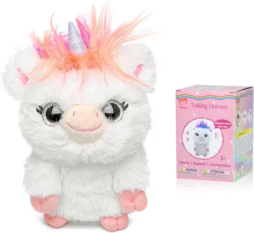 Miniatura 8 de YH YUHUNG - Hámster parlante interactivo que repite lo que dices, imita tu voz con tono agudo y asintiendo con la cabeza, peluche suave y duradero