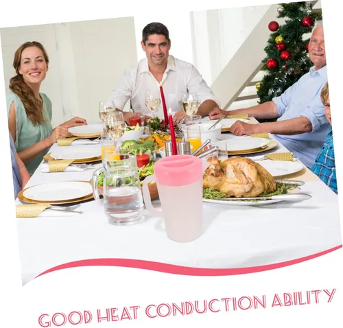 Miniatura 8 de DOITOOL Recipiente de almacenamiento de bebidas de gran capacidad, resistente al calor, jarra de agua fría, jarra de jugo de plástico, tetera
