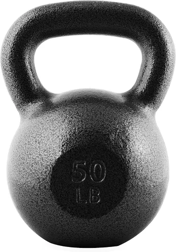 Miniatura 16 de WF Athletic Supply Hammerstone - Pesas rusas de hierro fundido pintadas, equipo de hogar y gimnasio, ideal para entrenamiento de fuerza, O. 80lb