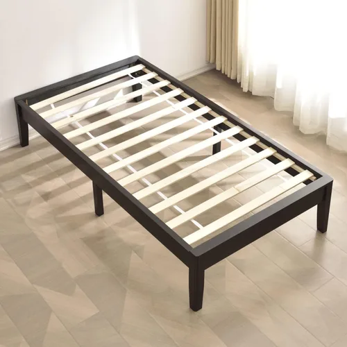 Miniatura 5 de Woodpeckers Furniture And Mattress Stella - Marco de cama con plataforma de madera de pino macizo (negro, tamaño Queen (estándar de EE. UU.))