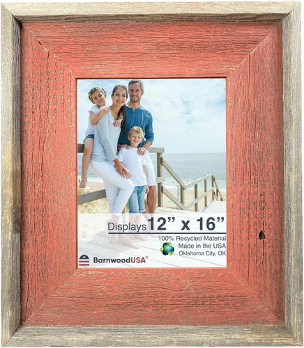 Miniatura 92 de BarnwoodUSA Marco de fotos rústico de 4 x 6 pulgadas, moldeado artesanal, moldeado de 3.25 pulgadas, 100% madera reciclada, rústico, expreso