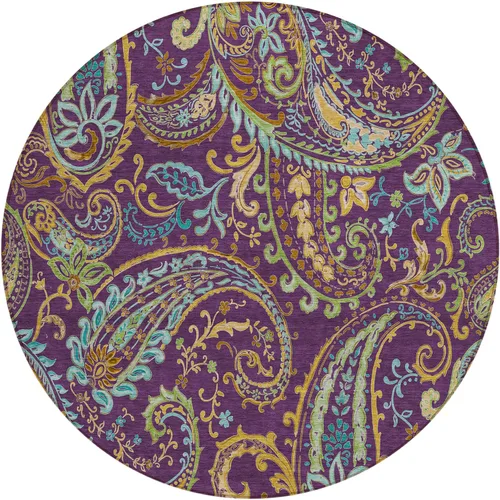 Miniatura 41 de Addison Rugs Chantille ACN533 - Alfombra negra de 8 x 10 pies, resistente a las manchas, lavable a máquina, no se desprende, para dormitorio, sala