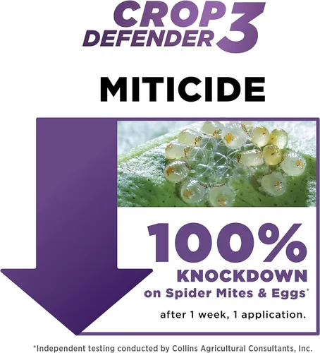 Miniatura 3 de Grower's Ally Crop Defender 3 Concentrado – Miticida natural, insecticida, control fungicida para plantas – Aerosol eliminador seguro para jardín