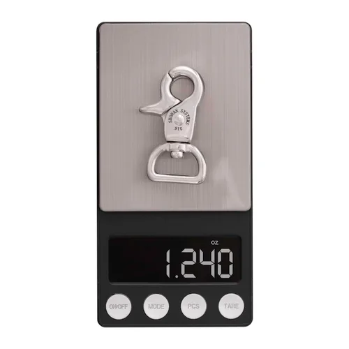 Miniatura 3 de SHONAN 2" Ganchos Pequeños de Gatillo de Resorte, Broches Giratorios de Gatillo de Acero Inoxidable Grado Marino, Paquete de 2 Clips de Tijera